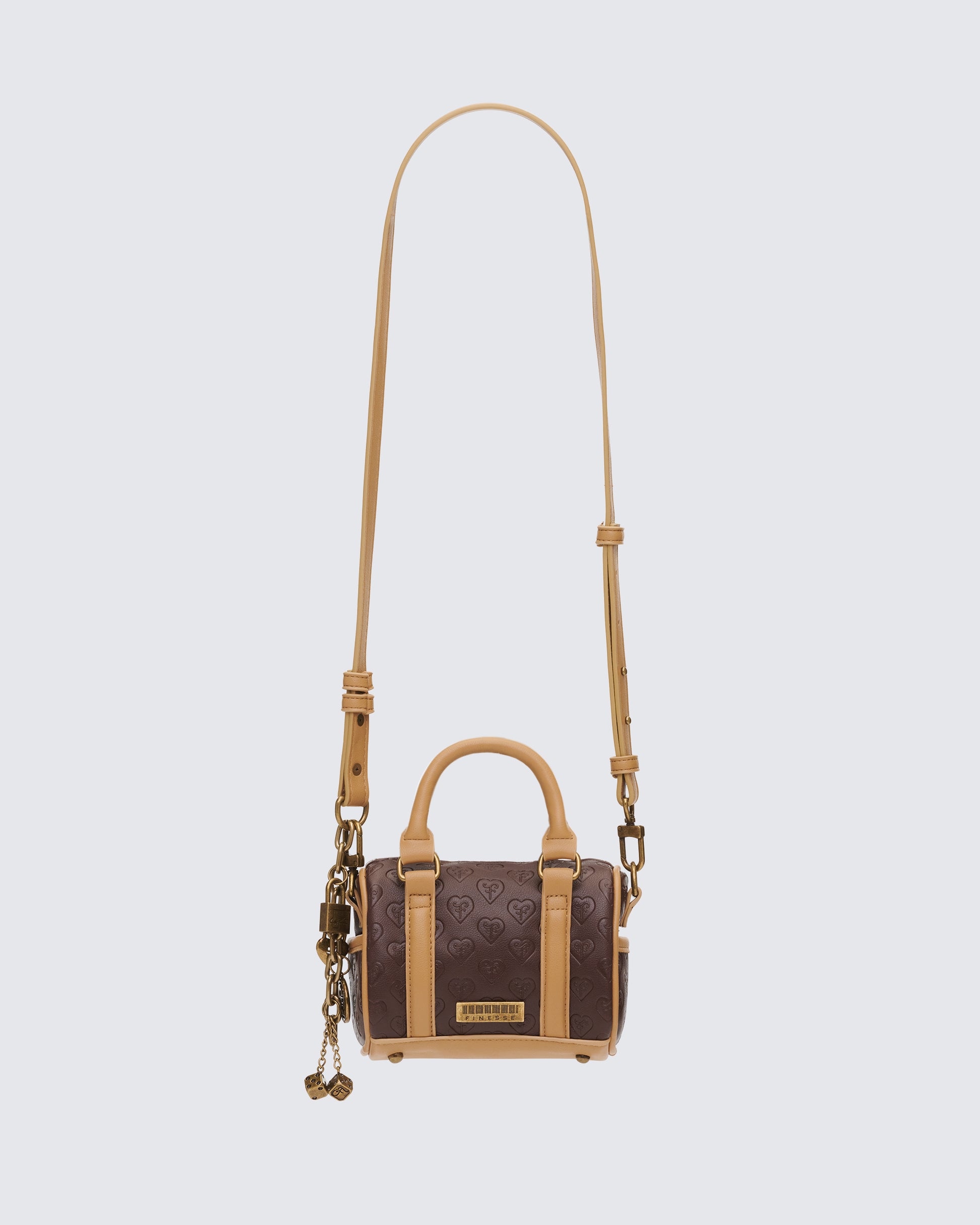 Brown handbags styled on model – FINESSE