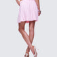 Lucien Pink Ribbon Path Knitted Pleated Skirt
