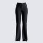 Luella Black Twill Flared Pant