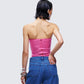 Luminosa Pink Hotfix Tube Top