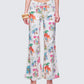 Lunara Ivory Embellished Twill Pant model front