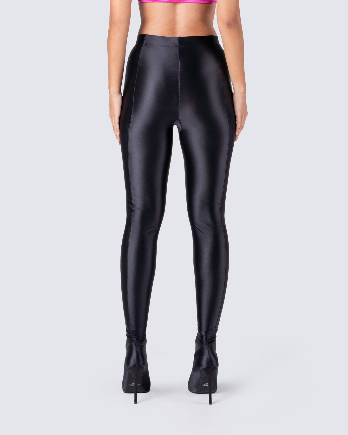 Lux Black High Heel Leggings