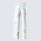 Luz Floral Print Wide Leg Pant