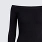 Leslie Black Off Shoulder Top