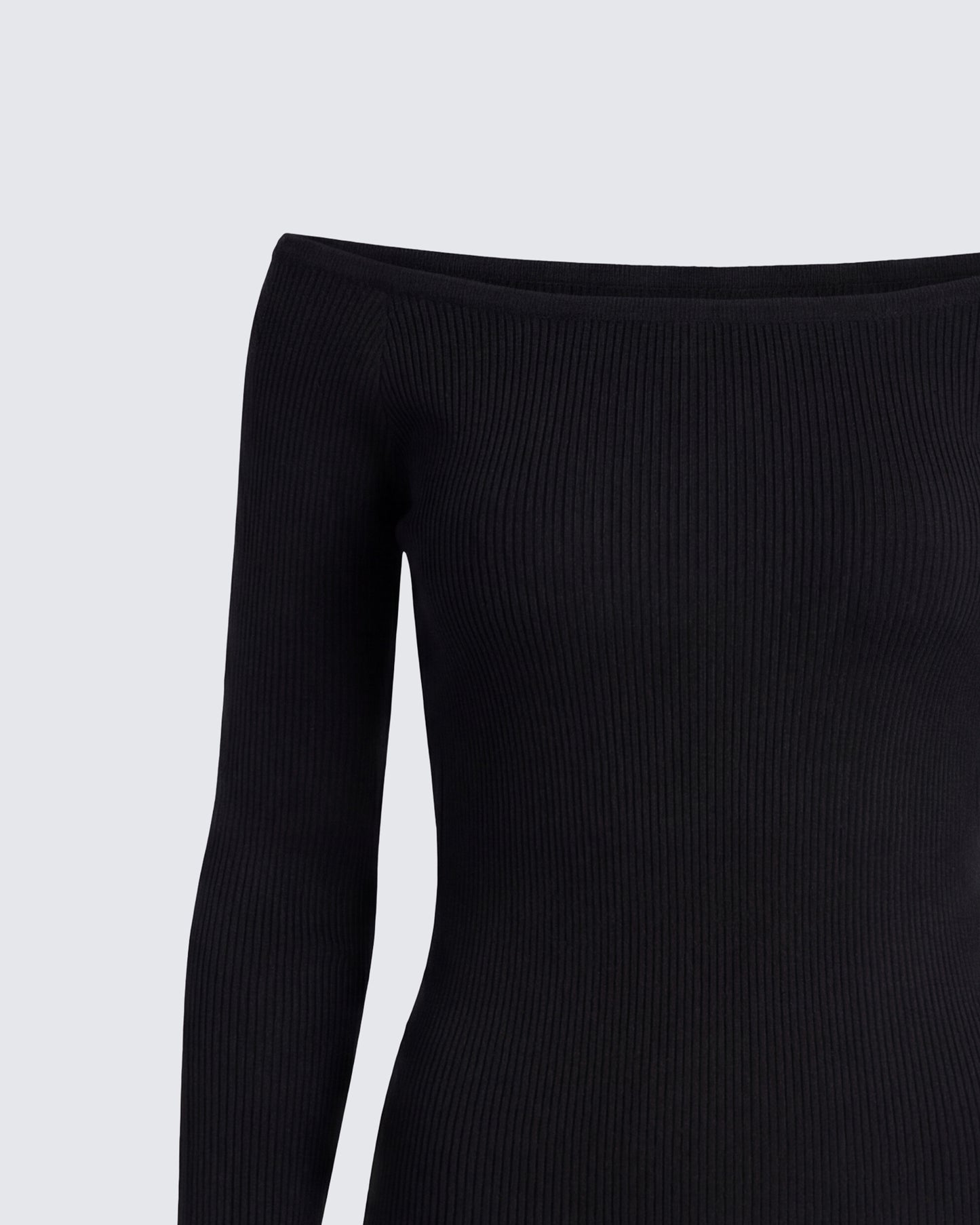 Leslie Black Off Shoulder Top