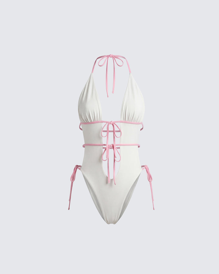 Leticia White Jersey Bodysuit