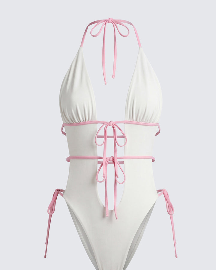 Leticia White Jersey Bodysuit