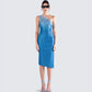 Liana Blue Ombre Rhinestone Dress