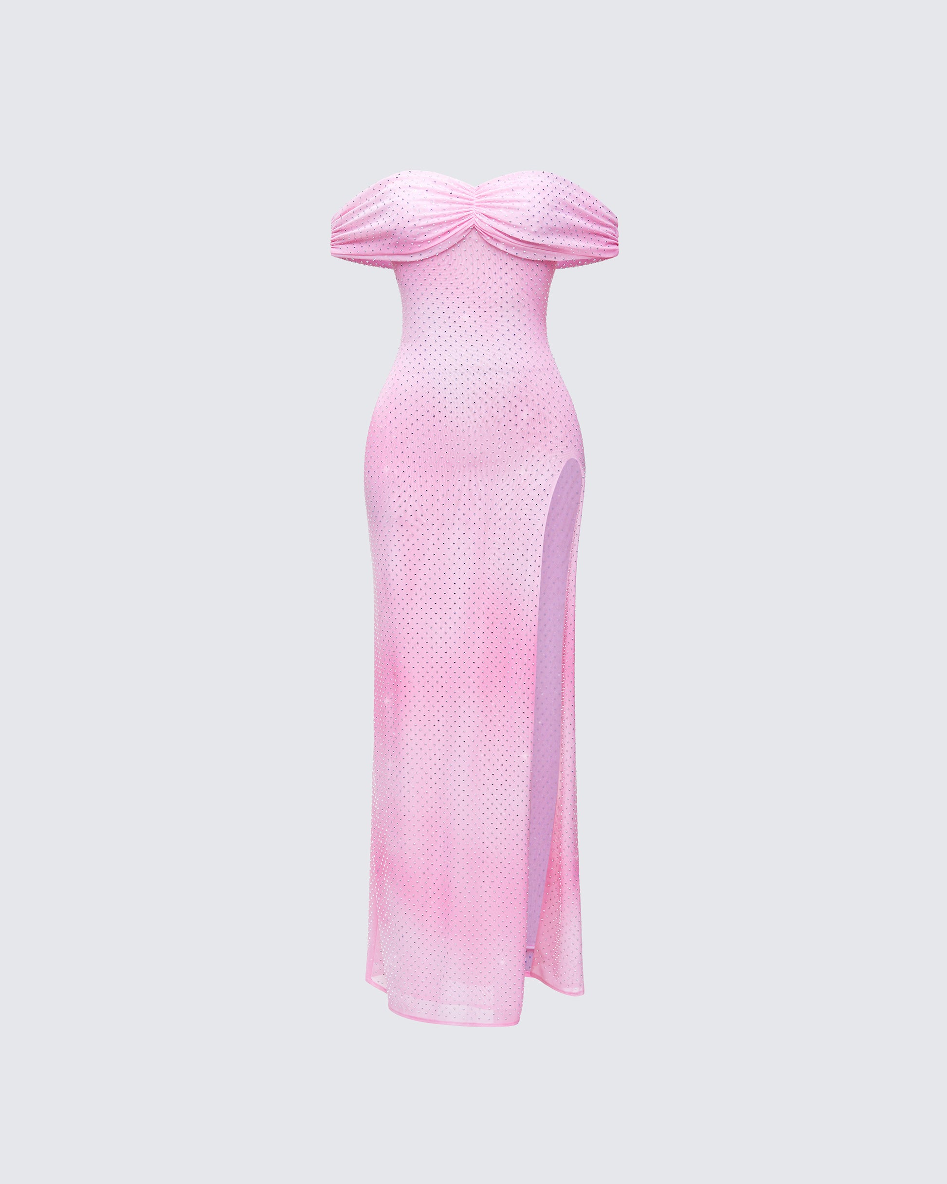 Women's pink maxi dress – FINESSE