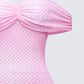 Women's pink maxi dress alternate angle – FINESSE
