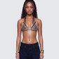 Maelis Gold Diamante Bralet model front