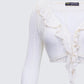 Maeve Ivory Lace Ruffle Top
