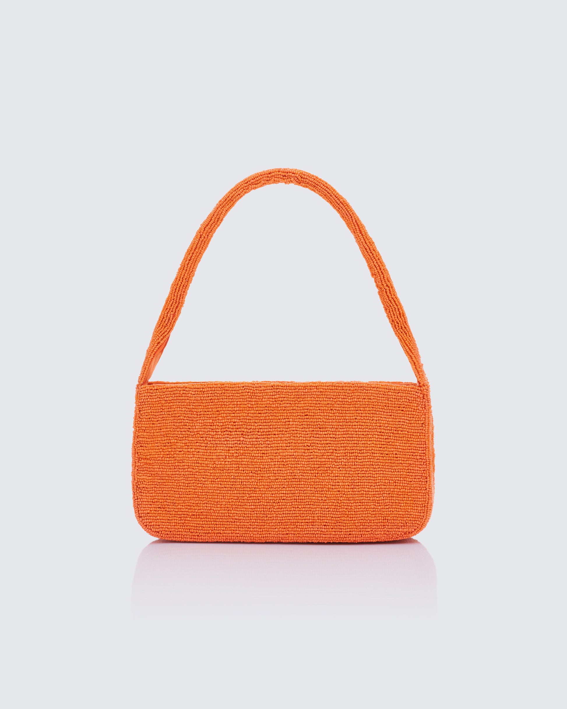 Orange shoulder bag front view – FINESSE