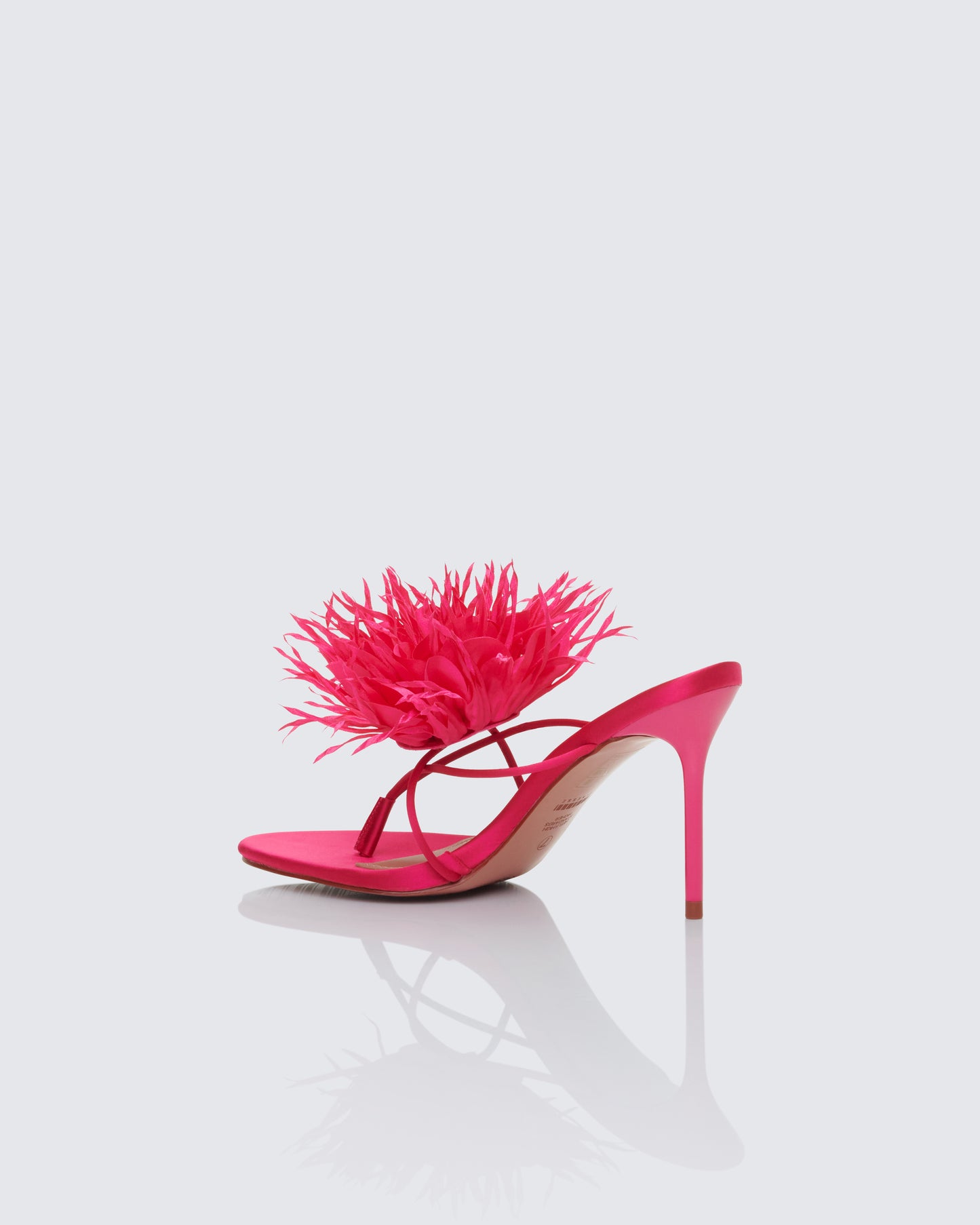 Majesty Fuchsia Diamante Corsage Thong Sandal