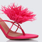 Majesty Fuchsia Diamante Corsage Thong Sandal