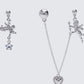 Malaika Silver Cherub Earring Set