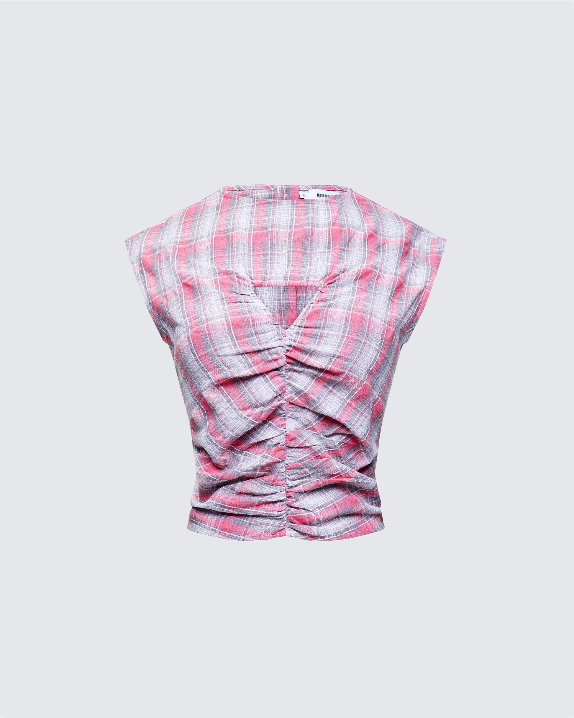 Malak Multi Check Cutout Shirt product front
