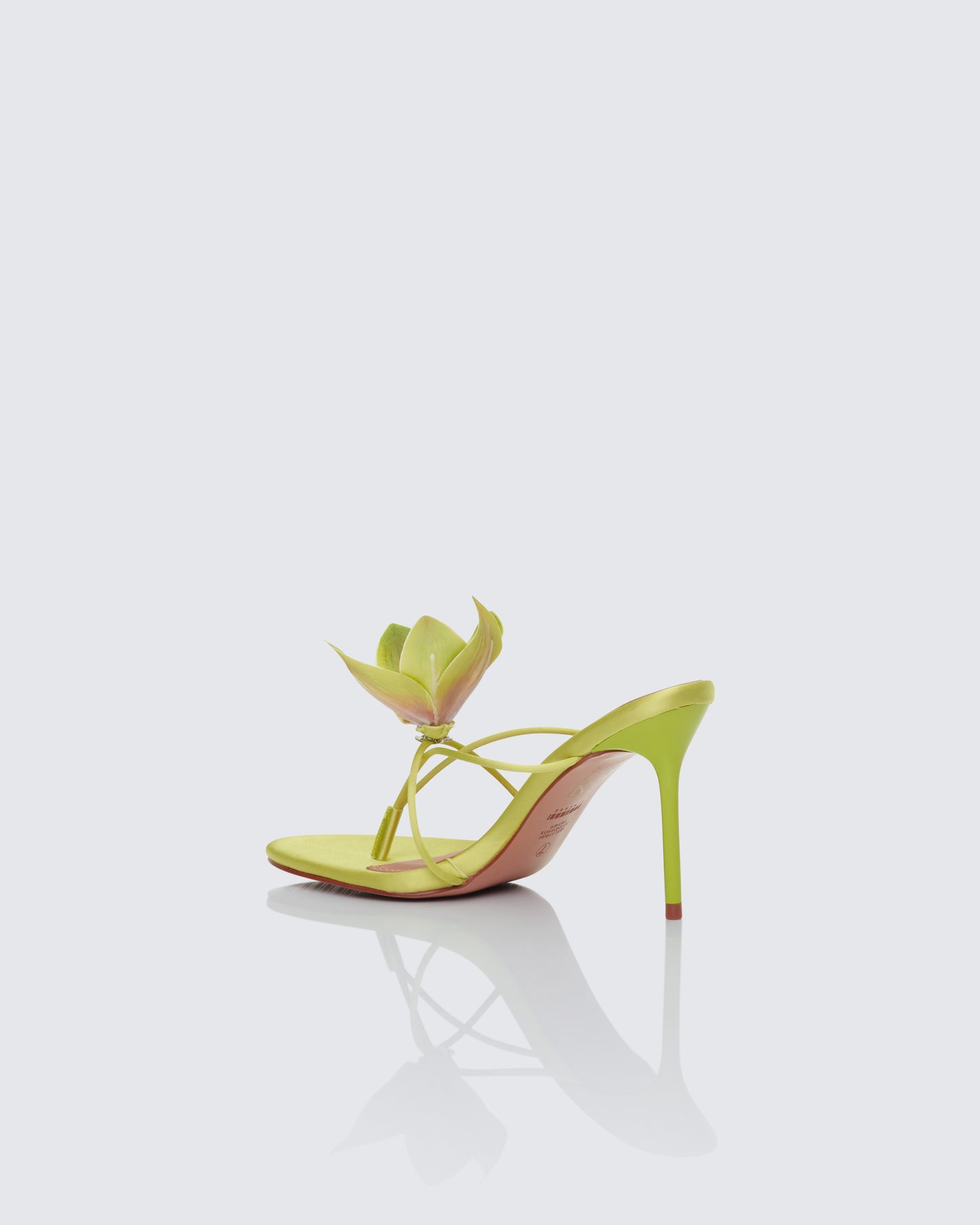 Malani Lime Corsage Thong Sandal