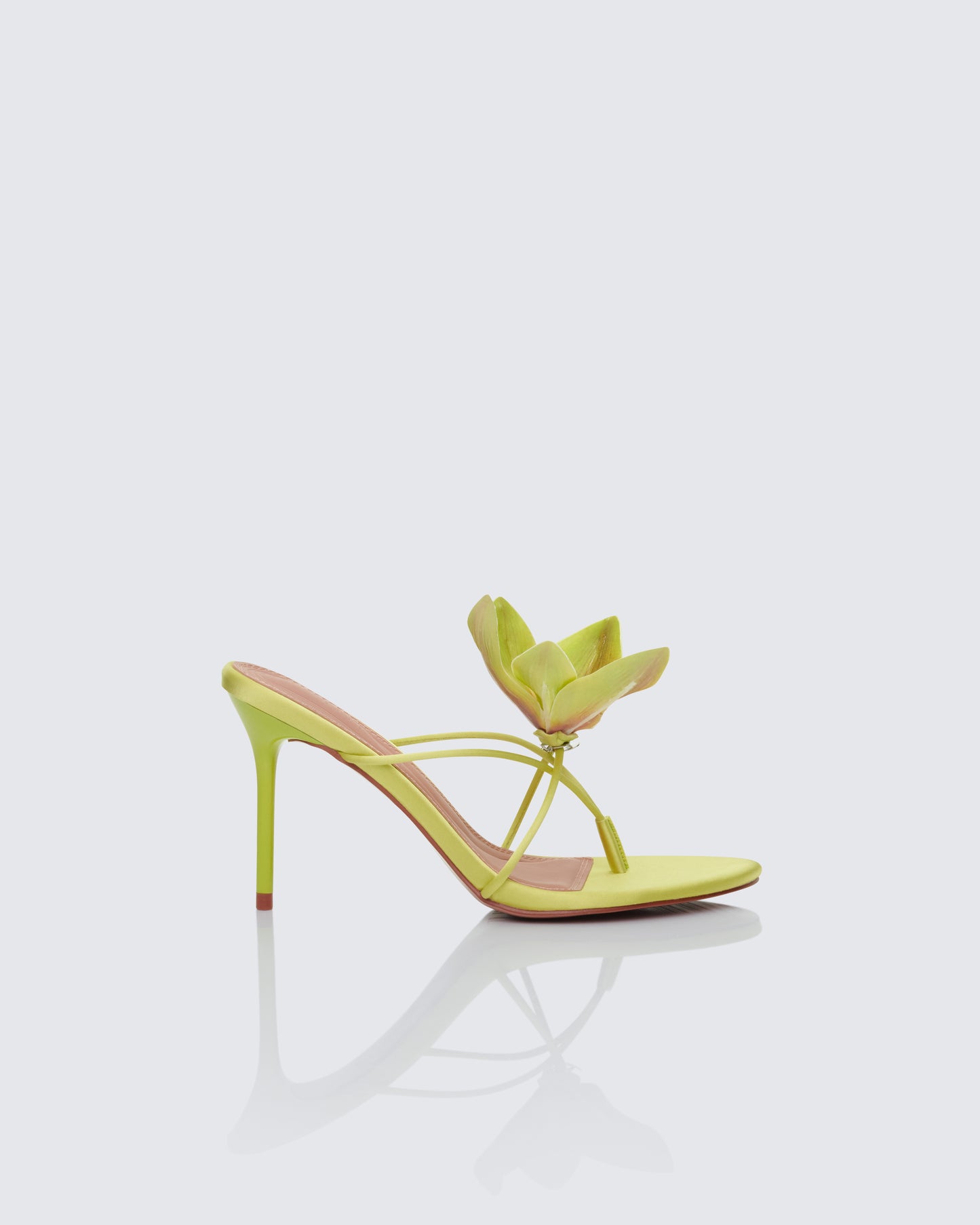 Malani Lime Corsage Thong Sandal