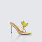 Malani Lime Corsage Thong Sandal