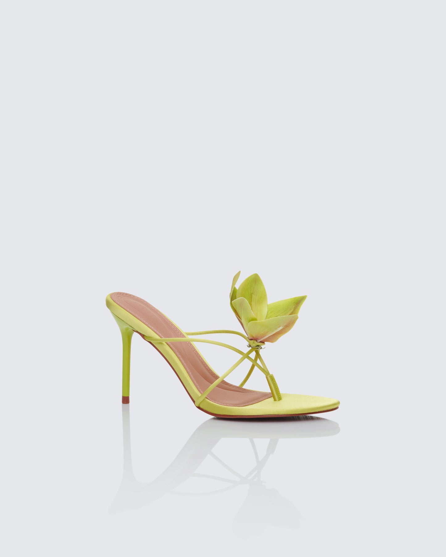Malani Lime Corsage Thong Sandal