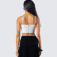 Malia Ivory Lace Up Corset Top