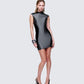 Marea Black Vinyl Contour Dress