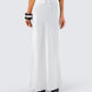 Maree White Low Rise Maxi Skirt