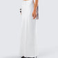 Maree White Low Rise Maxi Skirt