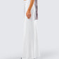 Maree White Low Rise Maxi Skirt