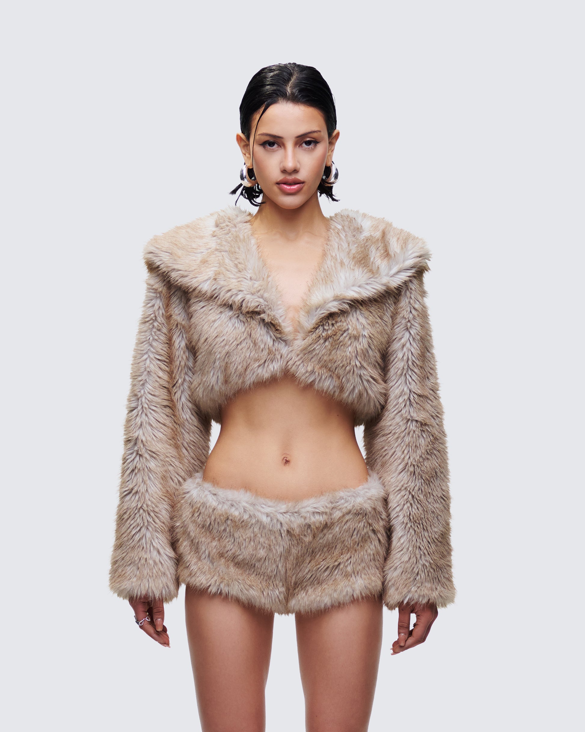 Marilyn Brown Faux Fur Jacket