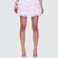 Maris Pink Tiered Ruffle Mini Skirt