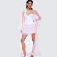 Maris Pink Tiered Ruffle Mini Skirt