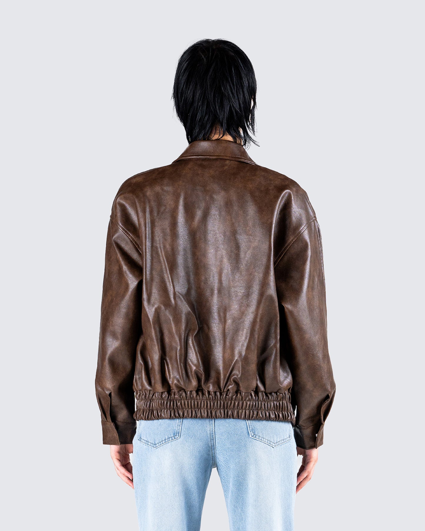 Maven Brown Vegan Leather Jacket