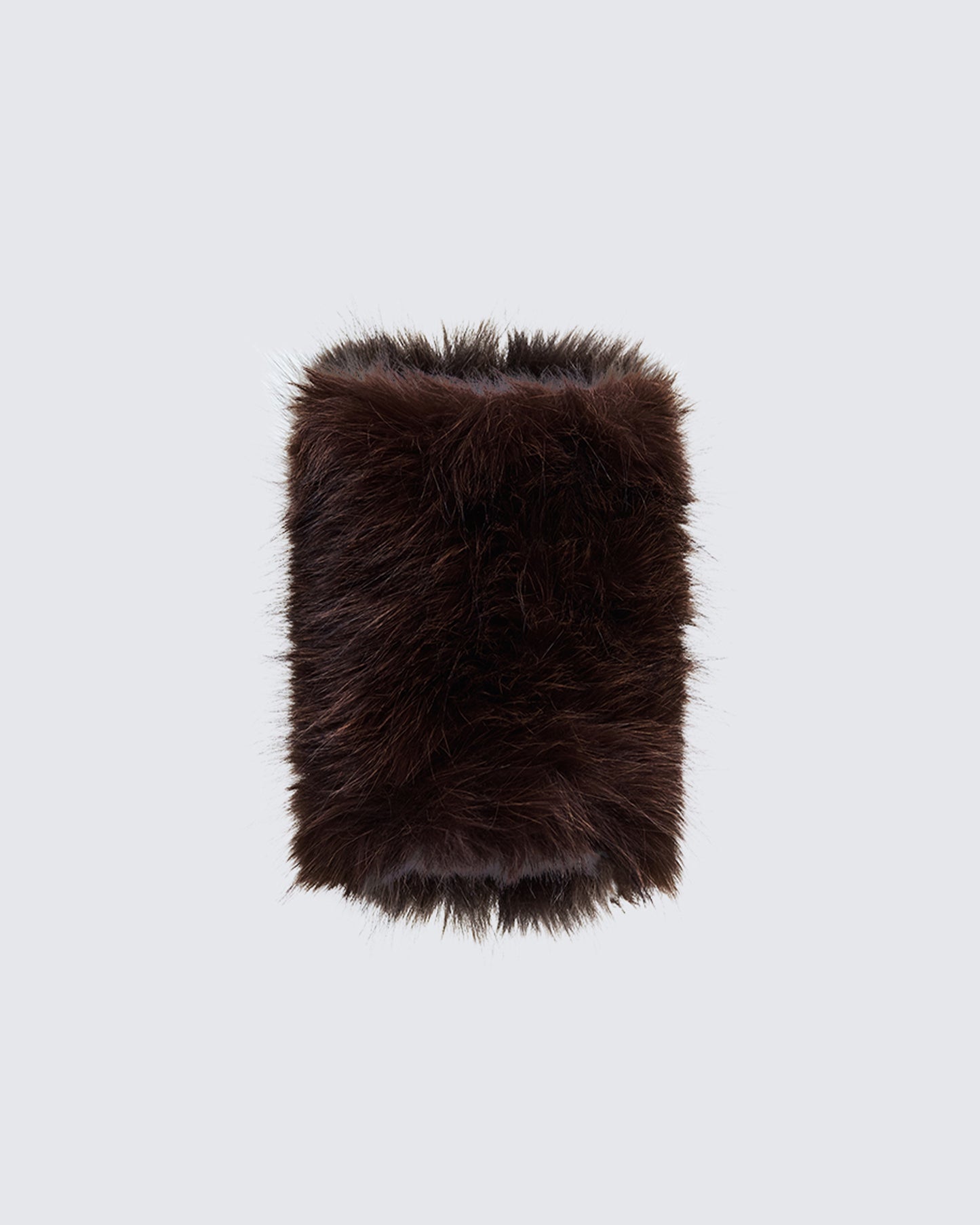 Mavys Brown Faux Fur Cuffs