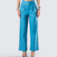 Maz Turquoise Vegan Leather Pant