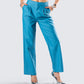 Maz Turquoise Vegan Leather Pant