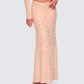 Maze Nude Rhinestone Maxi Skirt