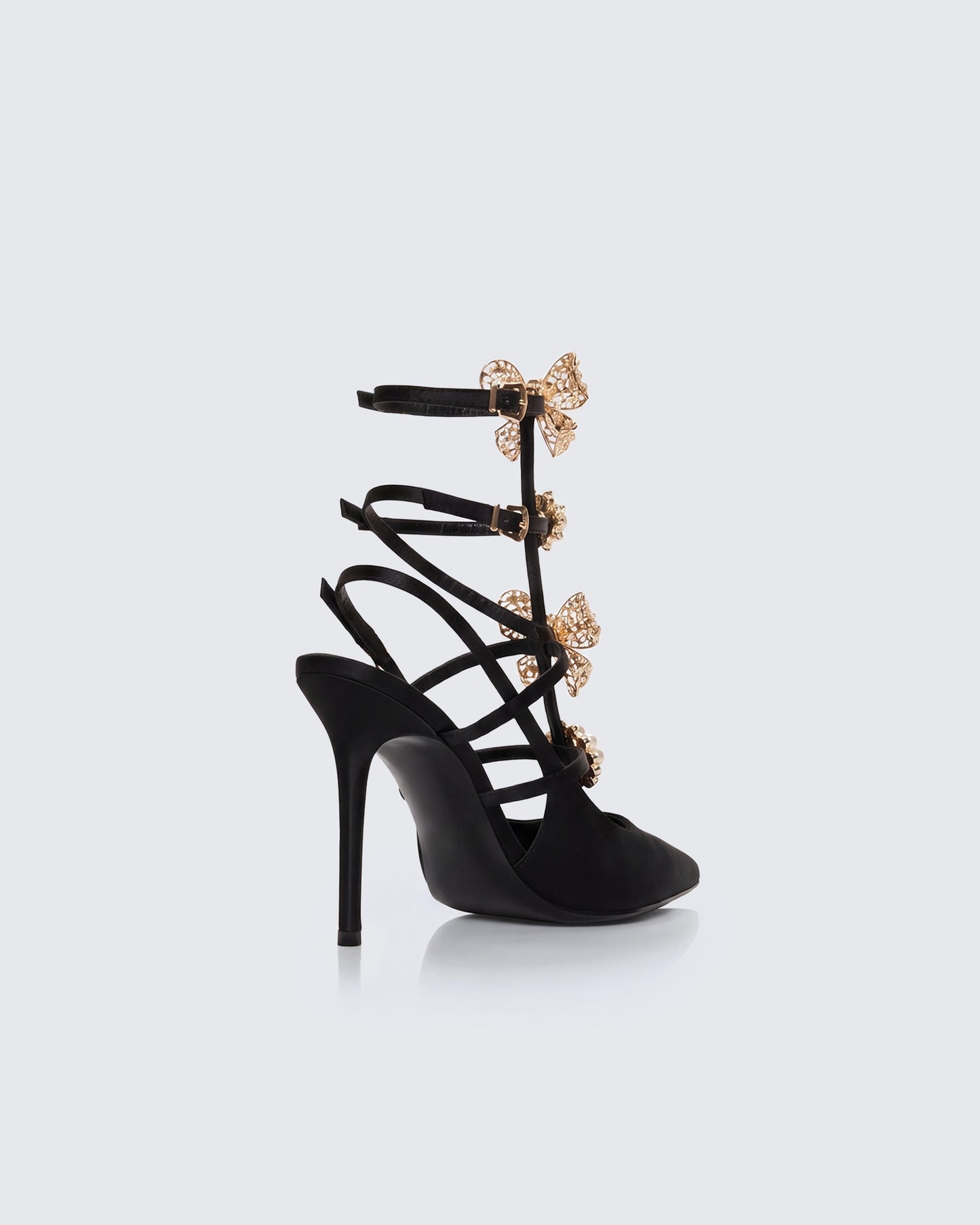 Melba Black Jewel Bow Pumps