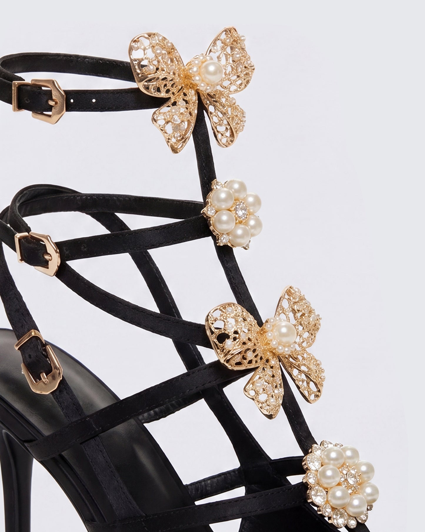 Melba Black Jewel Bow Pumps