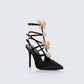 Melba Black Jewel Bow Pumps