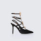 Melba Black Jewel Bow Pumps