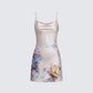 Melody Renaissance Print Mini Dress