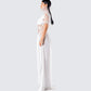 Melora White Maxi Dress & Collar