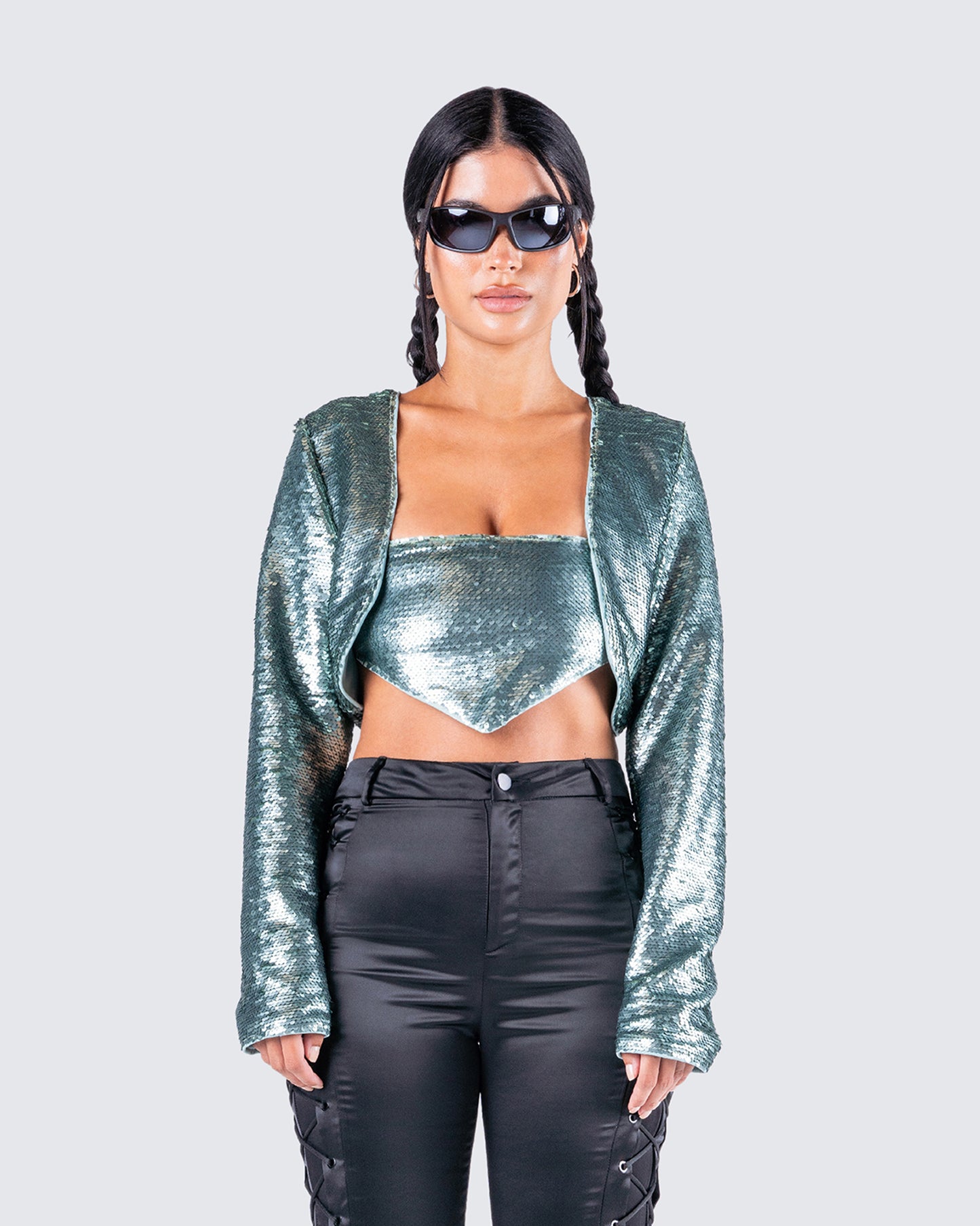 Millie Sequin Top Set