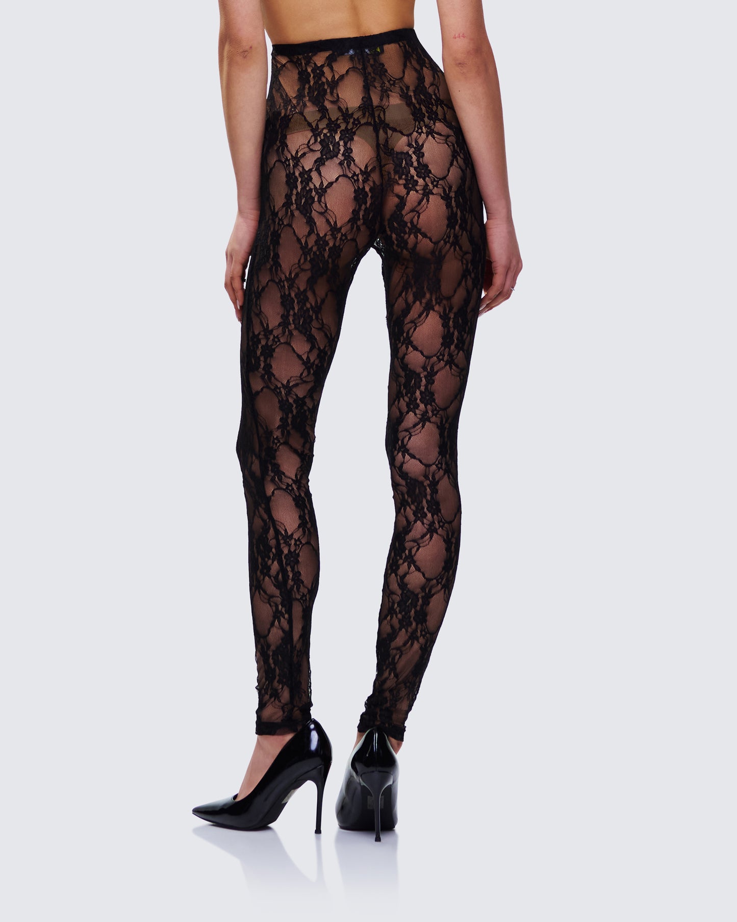 Miriam Black Lace Fitted Legging