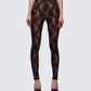 Miriam Black Lace Fitted Legging