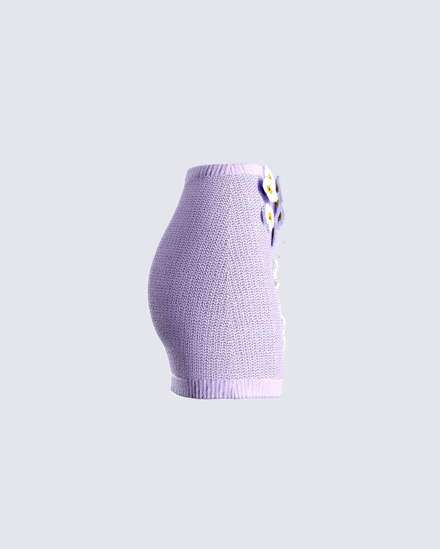 Mirri Lavender Sweater Mini Skirt