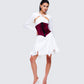 Moira Burgundy Velvet Corset Top