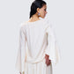 Moira Ivory Trumpet Sleeve Top